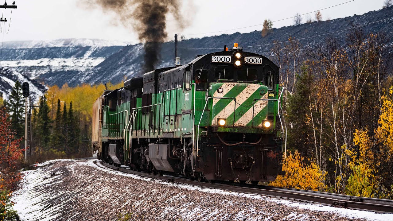 (4K) Upper Peninsula Railfanning on the LS&I