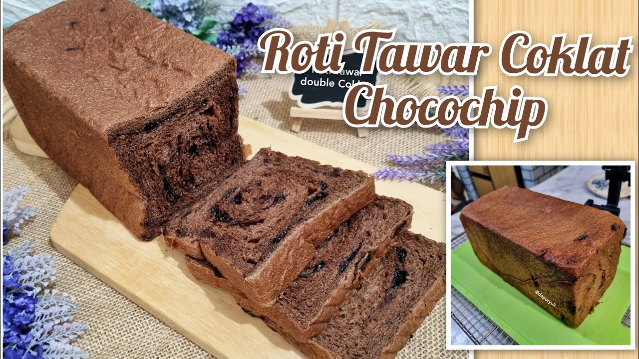 Resep roti tawar Coklat lembut tanpa telur