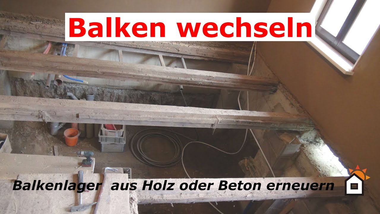 Holzbalkendecke - einzelnen Balken austauschen