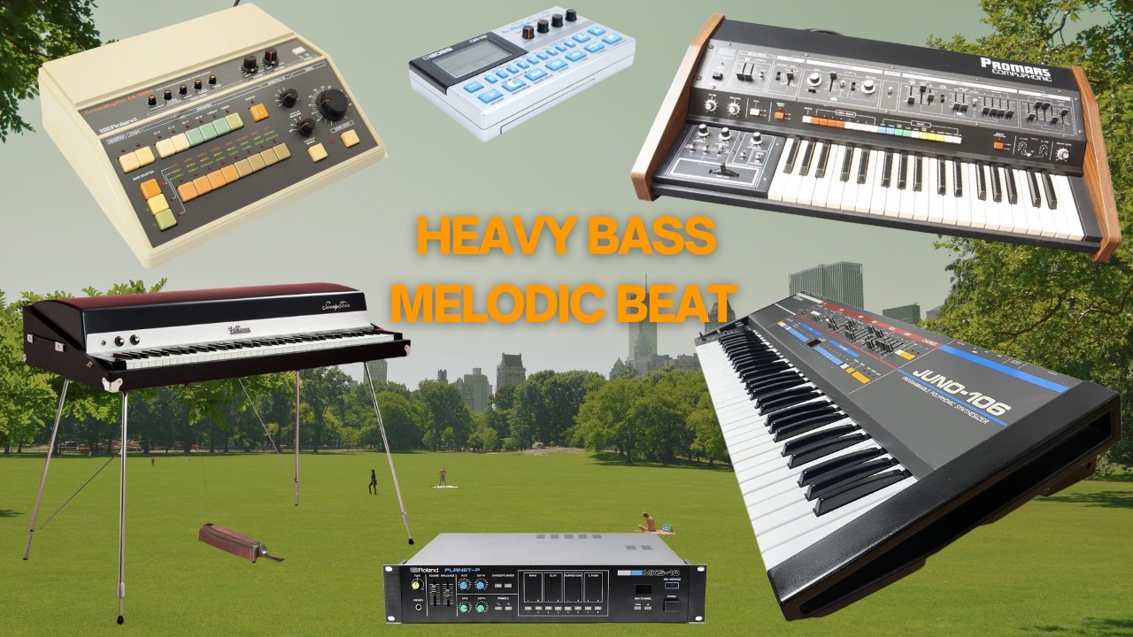 Heavy Bass Melodic Beat | Rhodes, Juno 106, CR-5000 & More (Feat.@keyboardkingpin)