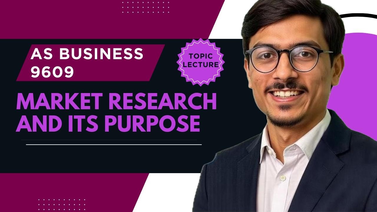 AS Business 9609 | Market Research Explained | Purpose of Market Research