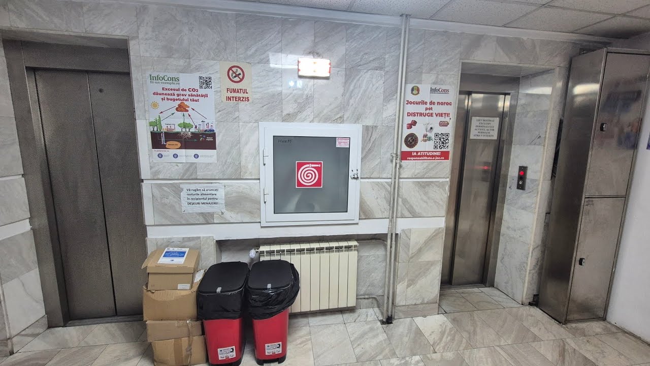 Different generic italian style elevators in Bucharest, Romania