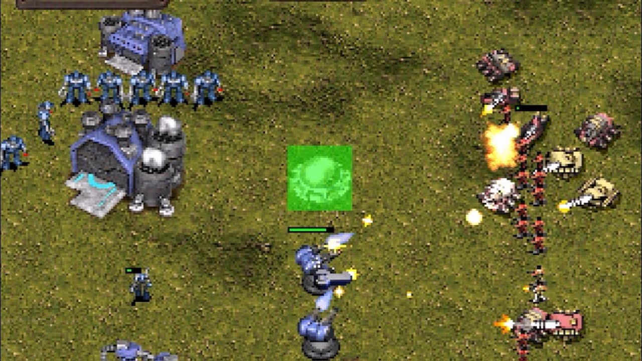 KKND Krossfire - Thử sức 2 CPU hard (cost 10000, dầu ít, nâng cấp max level 2)