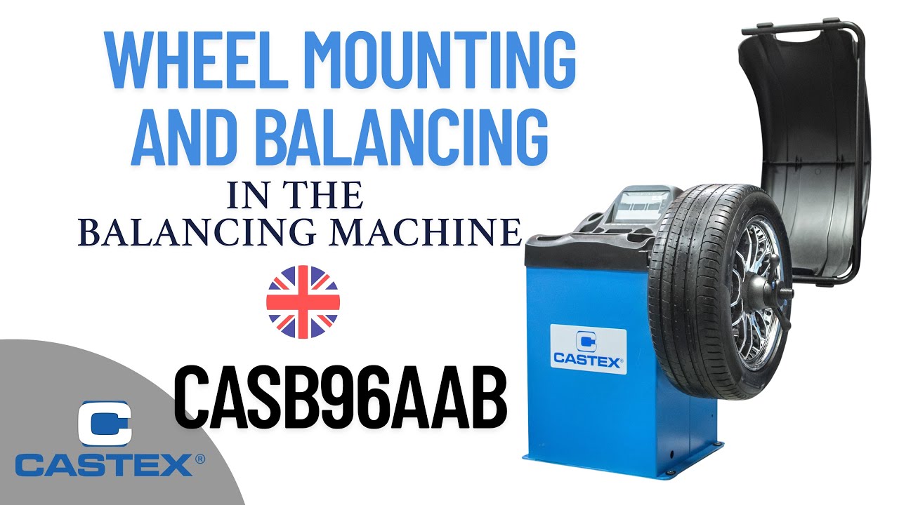 Wheel mounting and balancing in balncing machine  CASB96AAB