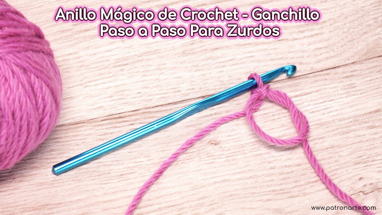 Crochet para Zurdos: Anillo Mágico de Crochet - Ganchillo Paso a Paso