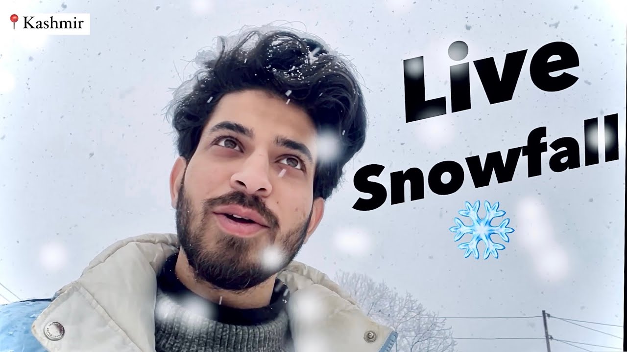Live snowfall at Sonamarg , Kashmir