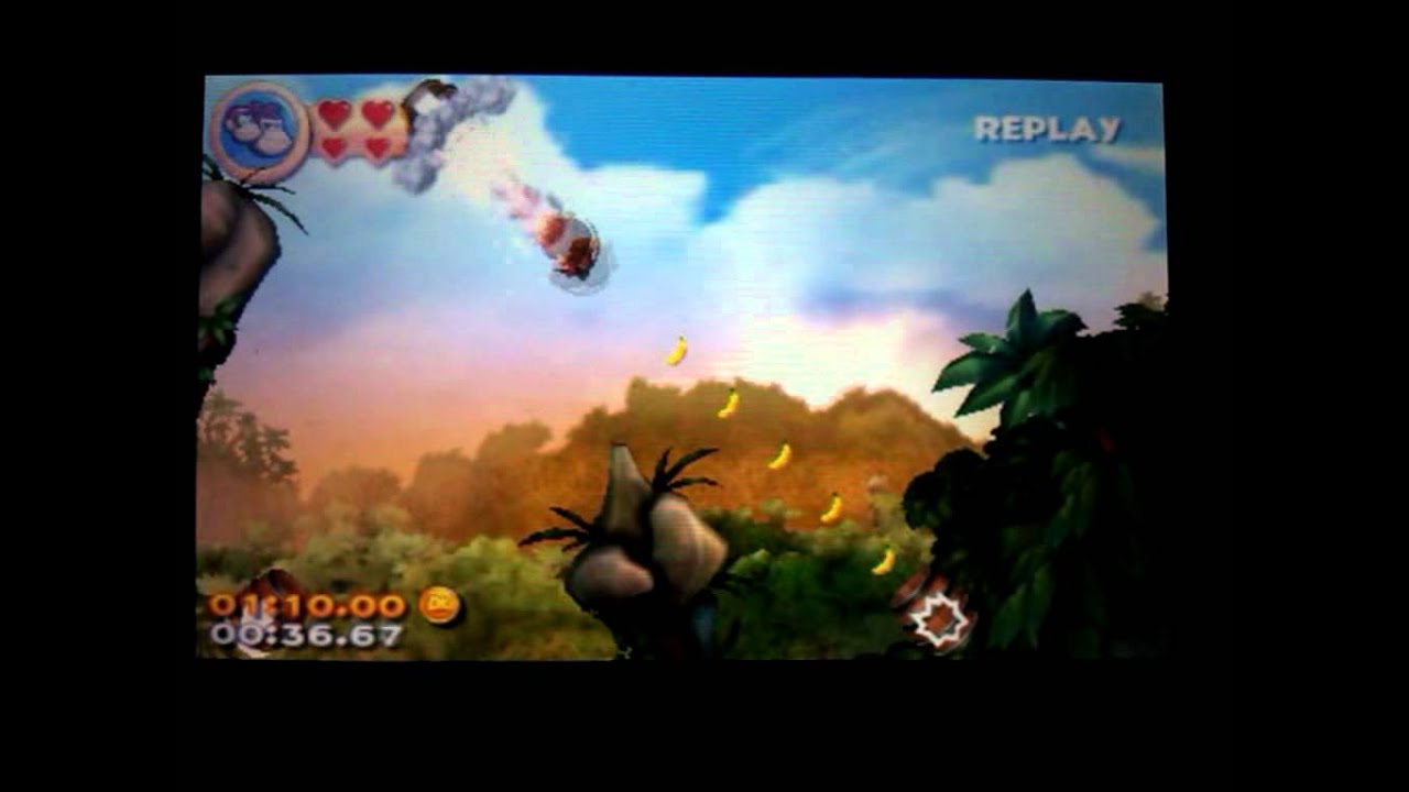 Donkey Kong Country Returns 3D - Time Attack - 1-5 Canopy Cannons 59.67