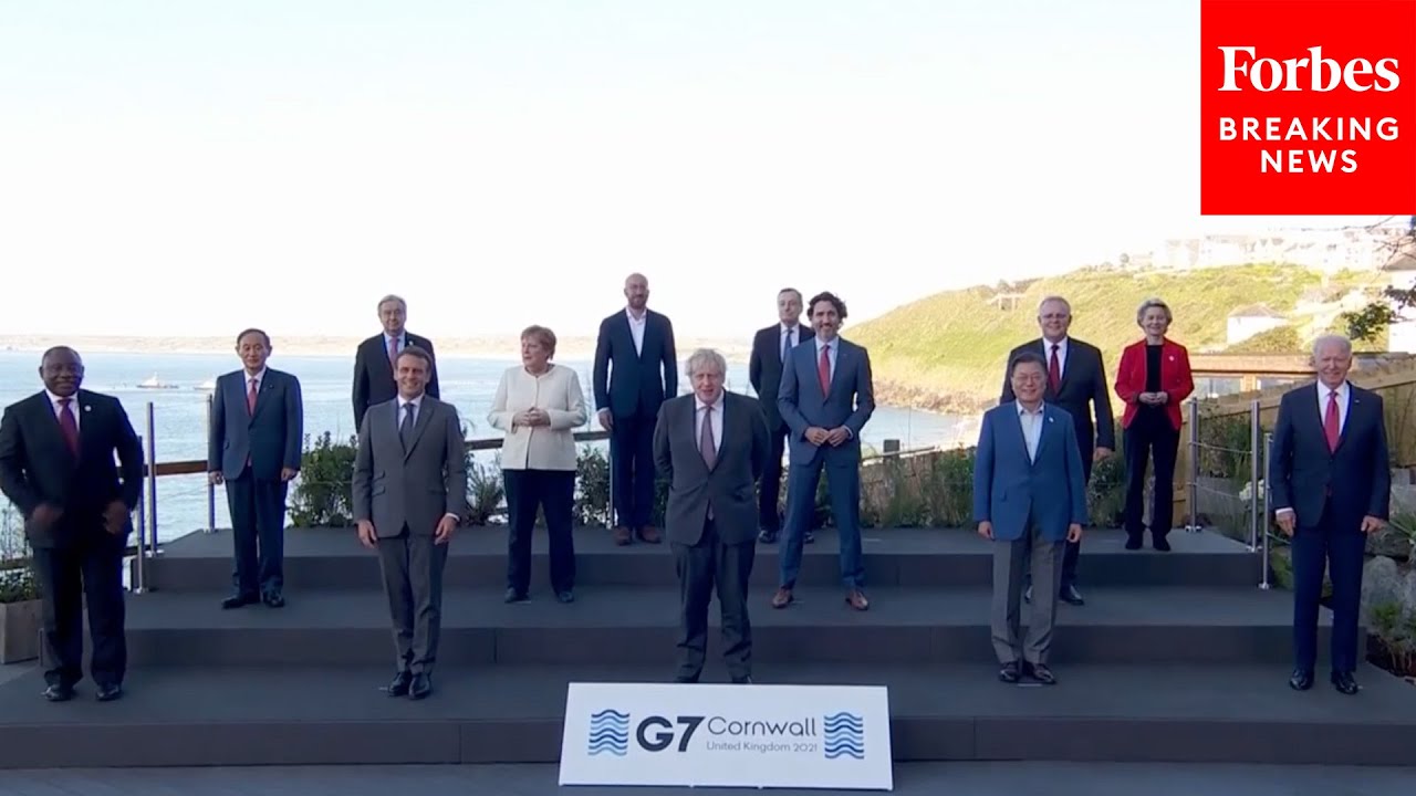 World Leaders Pose For G-7 