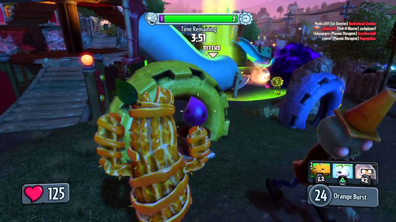 Plants vs Zombies Garden Warfare: Citrus Cactus gameplay