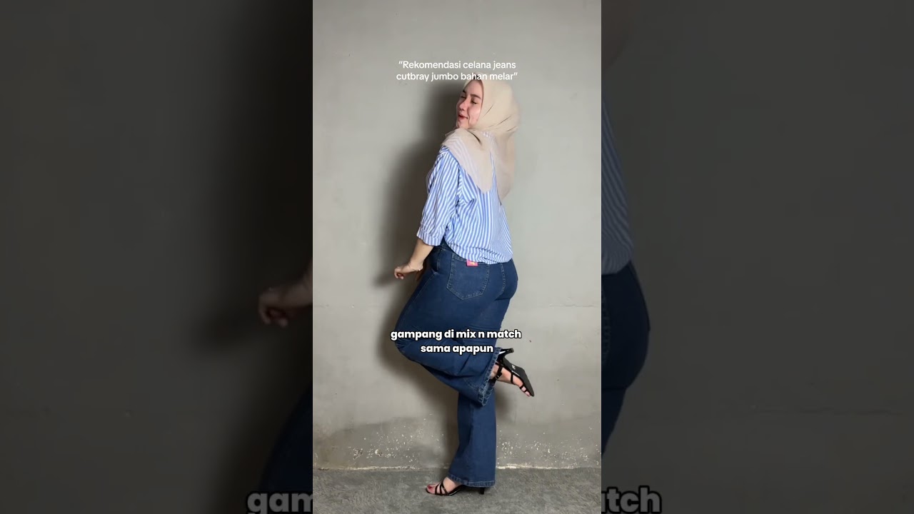 Celana Jeans Cutbray Jumbo 😍