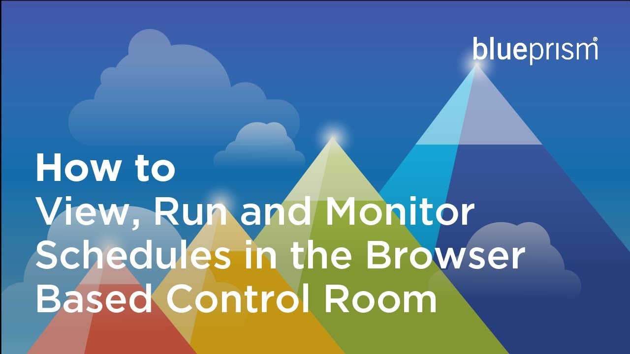 How to View, Run and Monitor Schedules in the Browser Based Control Room.