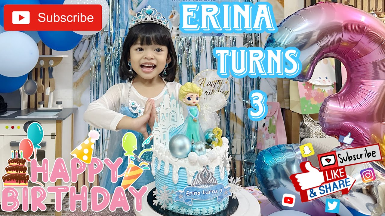 Erina Turns 3 #kids #happybirthday #turns #3years #3yearsold #family #myson #familytime #familyvlog