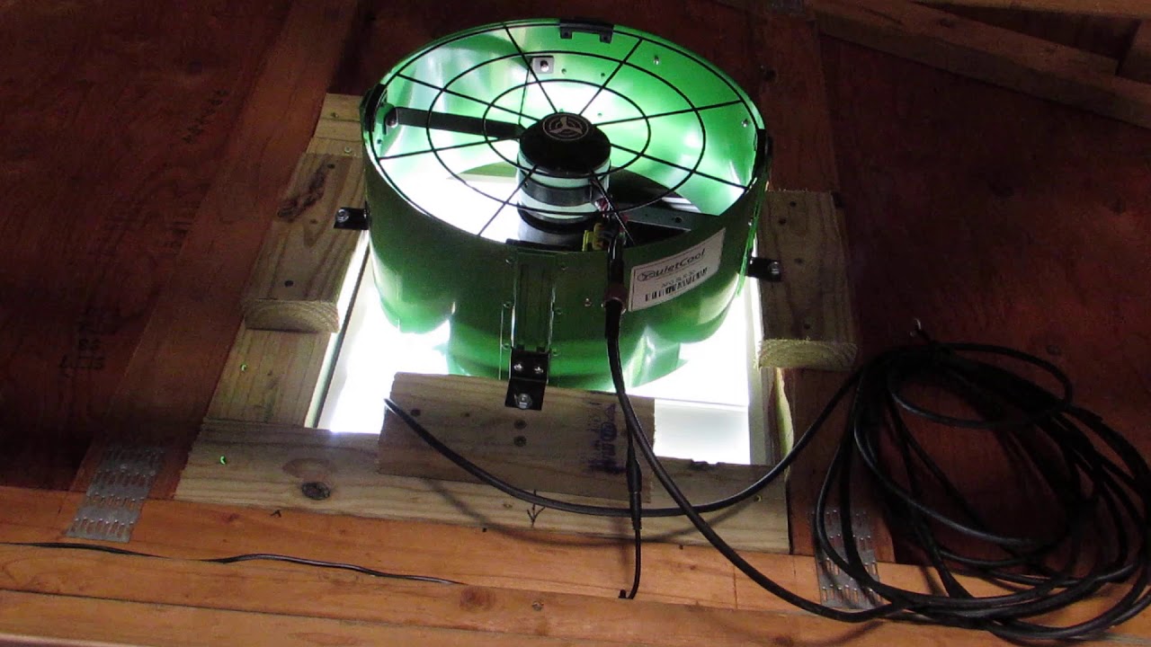 Solar Powered Gable Mount Attic Fan