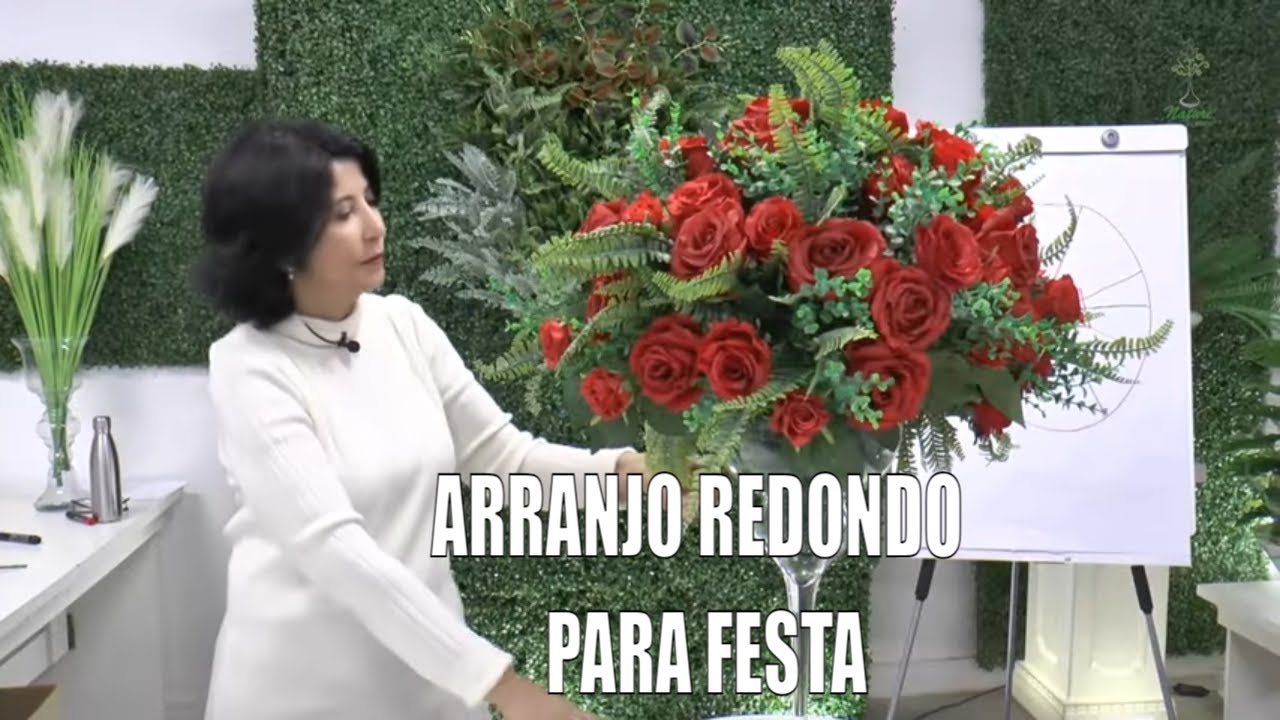 COMO FAZER UM LINDO ARRANJO DE ROSAS PARA FESTA