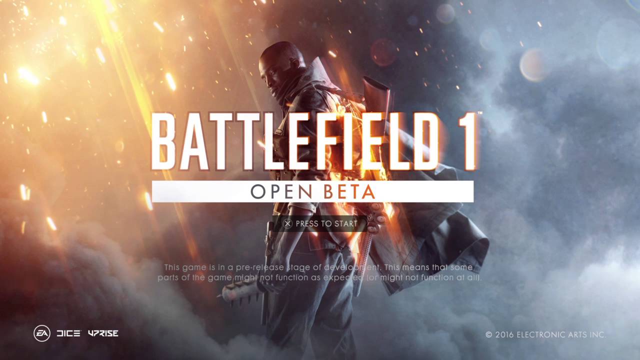 Battlefield 1 open beta main menu theme