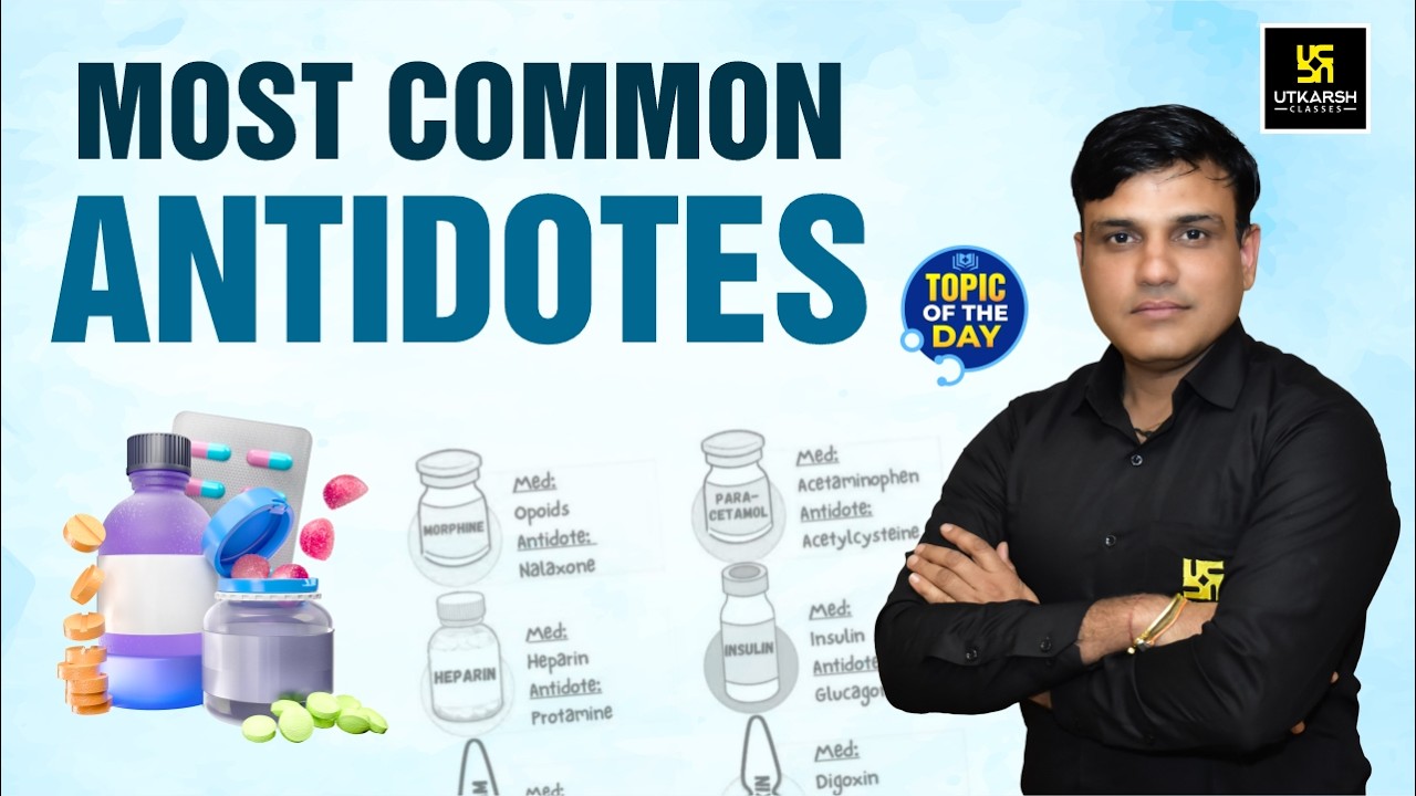 List of Antidotes | Pharmacology | Important Topic for NORCET & Other Nursing Exams | Shailendra Sir