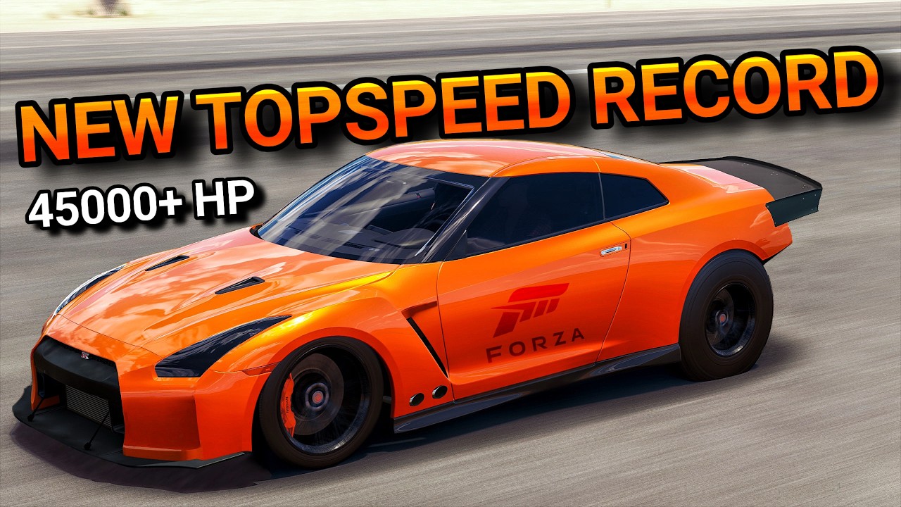 I (finally) broke Forza's ALL-TIME TOPSPEED RECORD