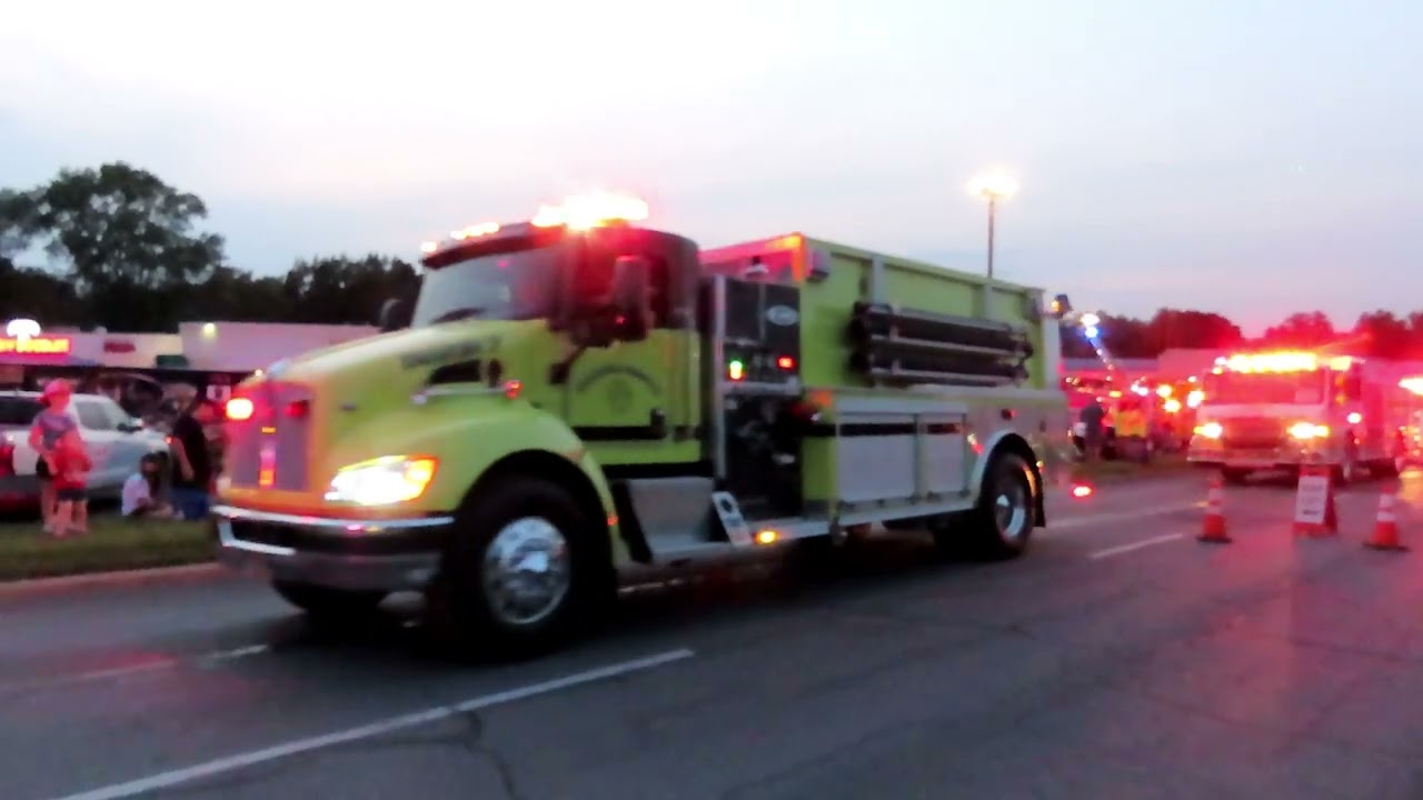 new Hartford, NY fire truck spectacular parade