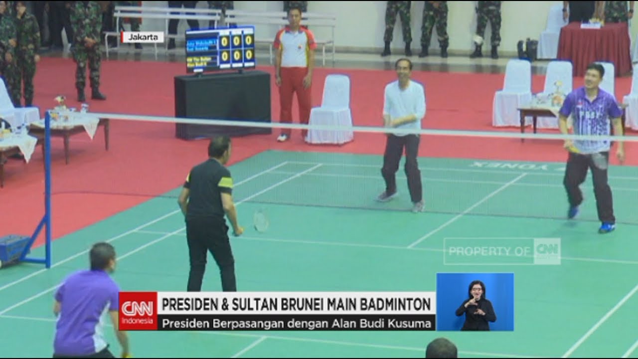Pertarungan Sengit Badminton Antara Presiden Jokowi & Sultan Brunei