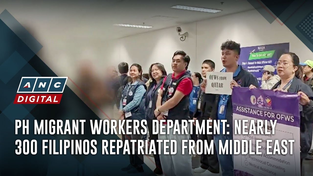 PH migrant workers department: Nearly 300 Filipinos repatriated from Middle East