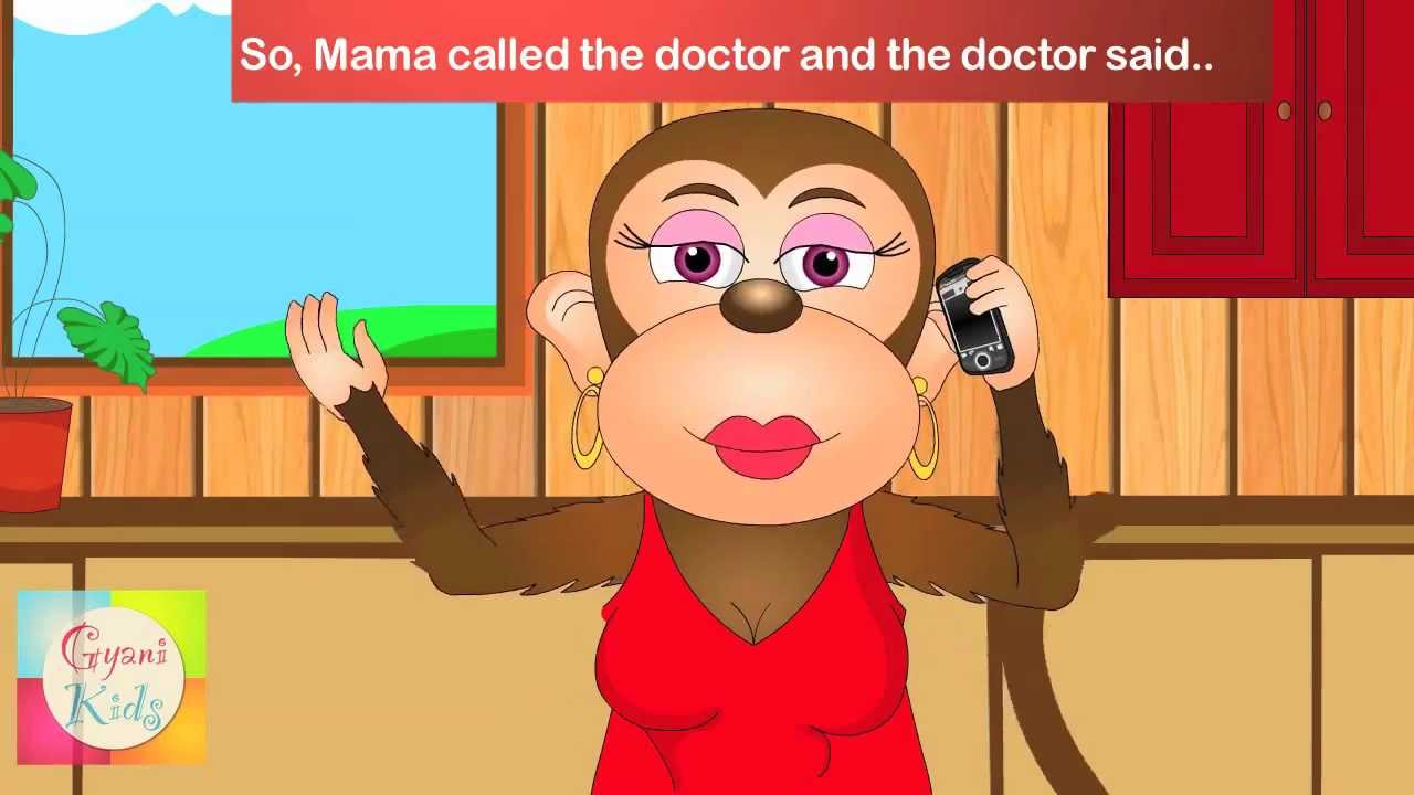 Five Little Monkeys - Sing - A - Long (Karaoke Version with Lyrics)