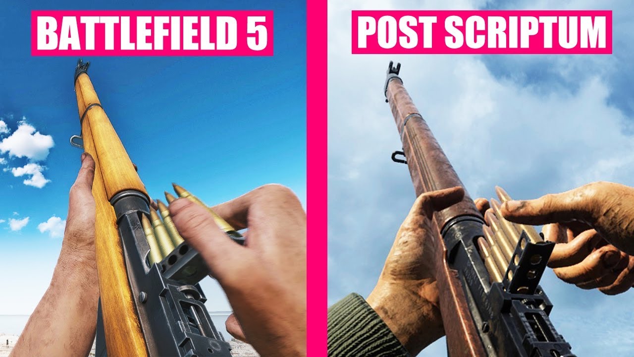 Battlefield 5 vs Post Scriptum Weapons Comparison