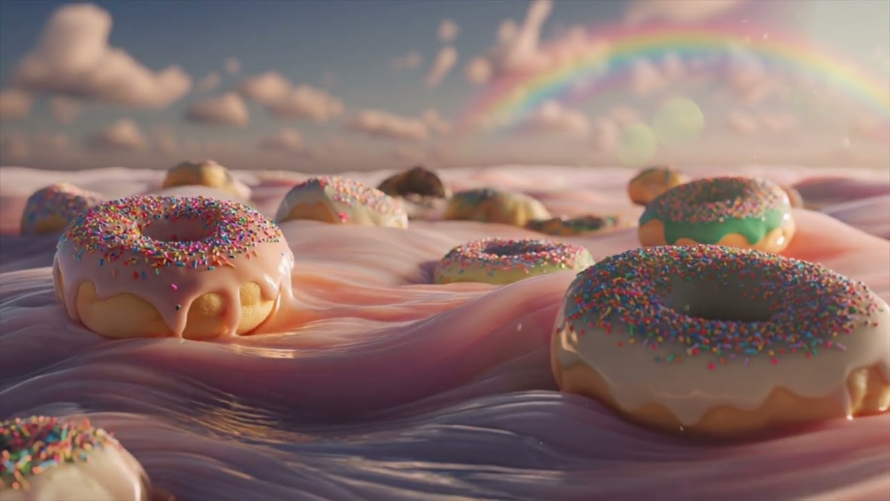 Dreamy Donut Ocean | Relaxing Cinematic Ambience for Sweet Escapes