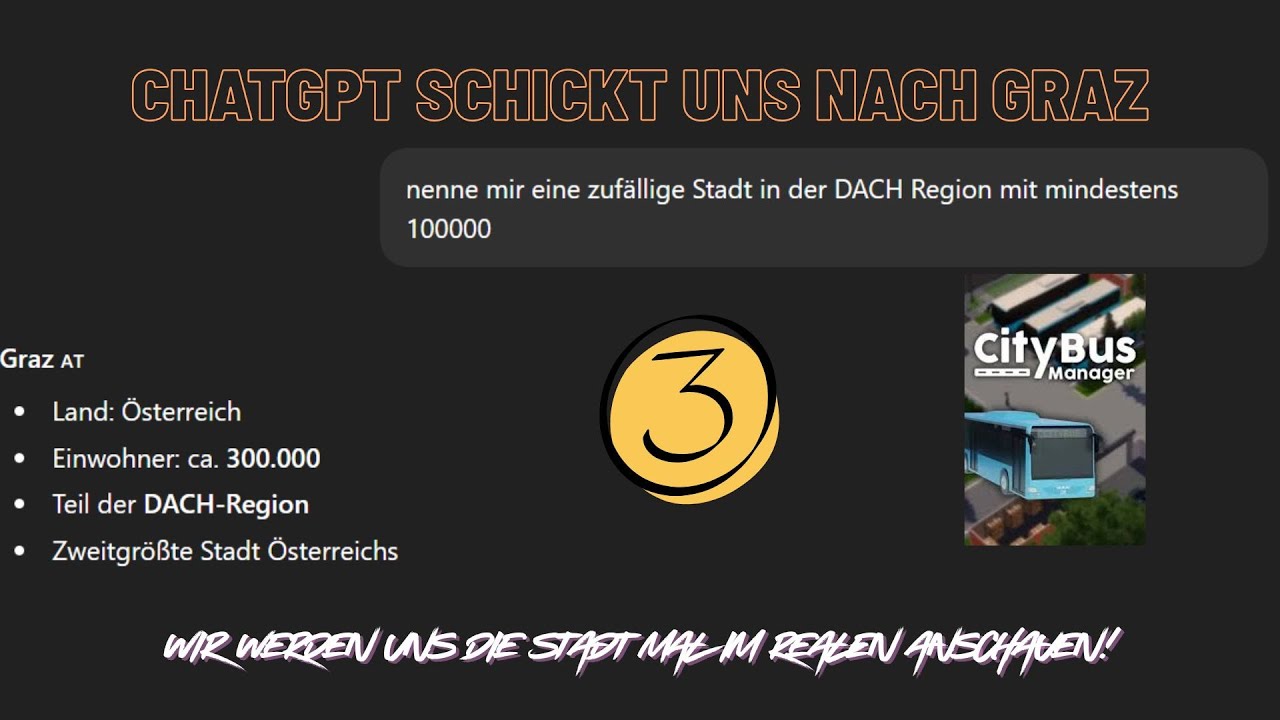 ChatGPT schickt uns nach Graz! Ich baue mein Busimperium 🚍 | City Bus Manager #003 #bus #letsplay 