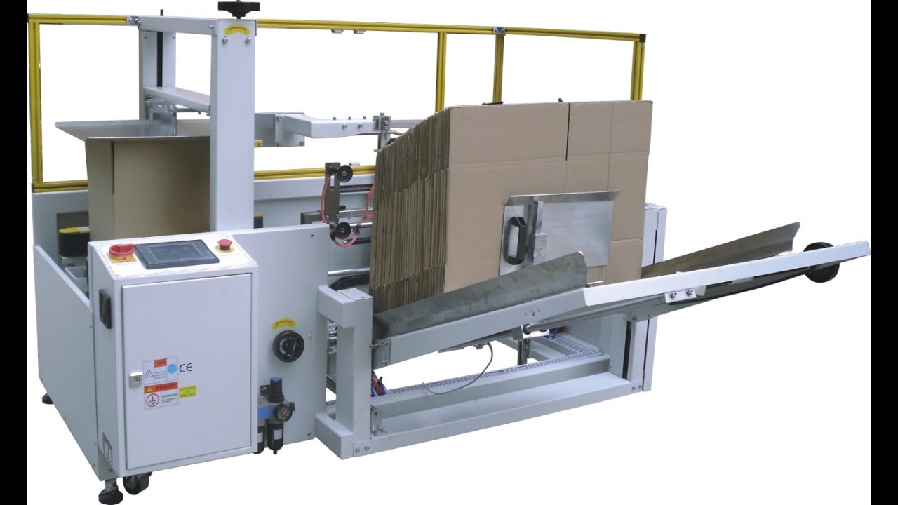 automatic carton/box erecting machine unpacking equipment Распаковка машины