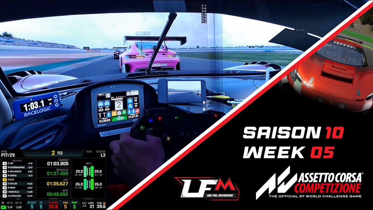 LFM ACC Ricardo Tormo Ferrari 296 GT3 Saison 10 Week 05 Dur Dur mais ça passe :D