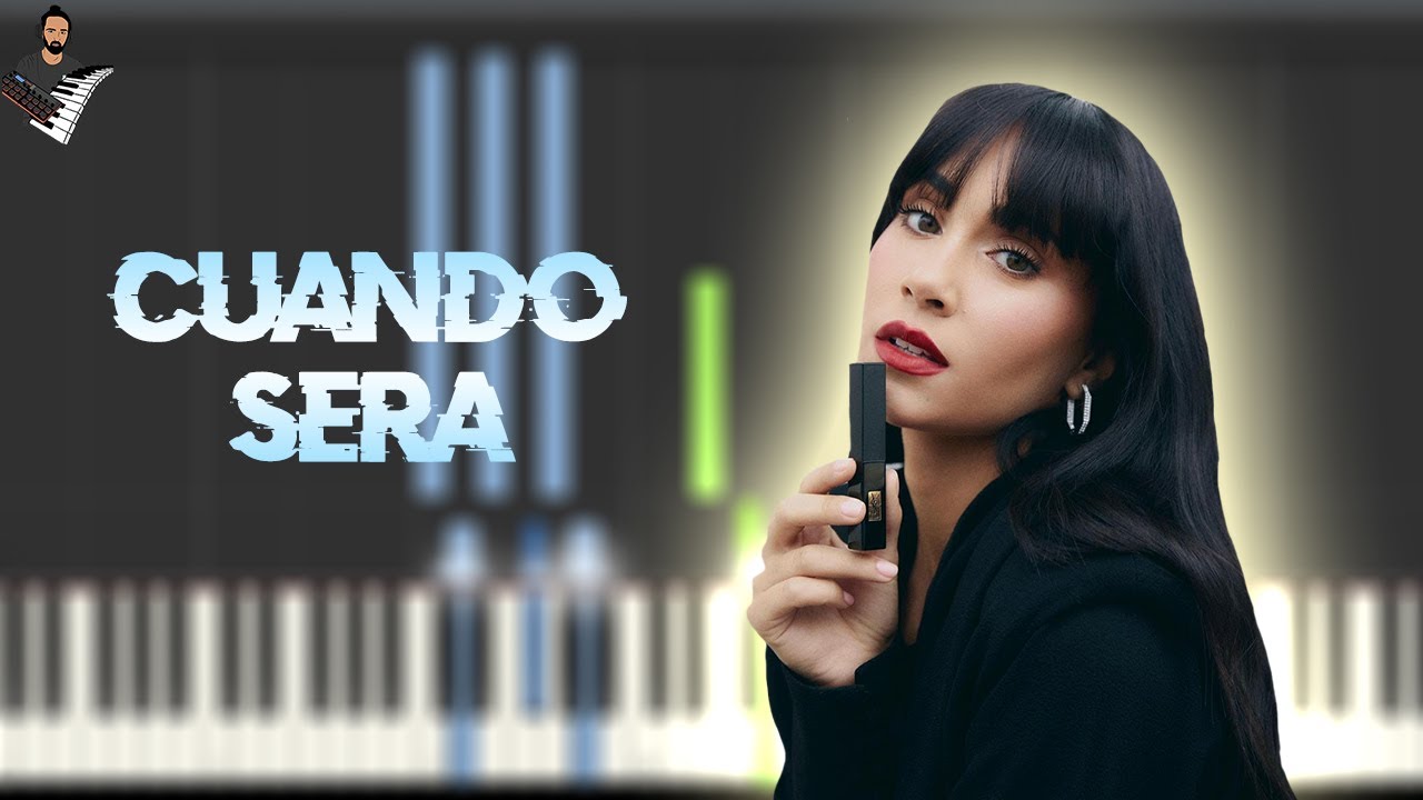 Cuando será - Aitana | Instrumental Piano Tutorial / Partitura / Karaoke / MIDI