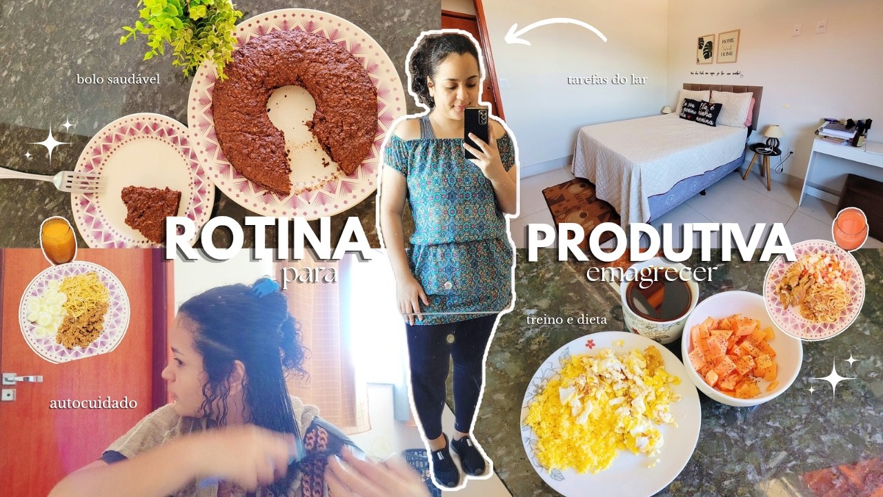 ROTINA REALISTA E PRODUTIVA ÀS 6h DA MANHÃ I tarefas do lar, autocuidado, treino, dieta e mais.