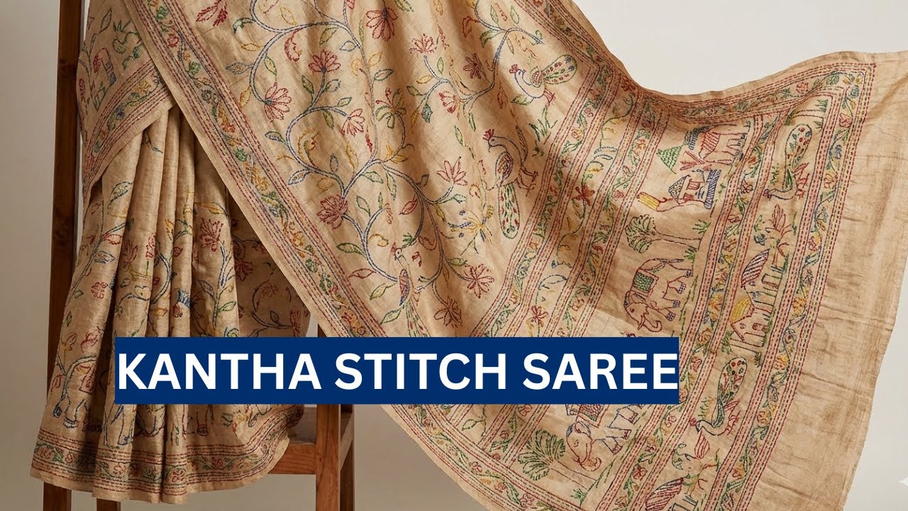 Kantha Stitch (কাঁথা স্টিচ) Saree - Why Kantha Stitch Sarees Feel So Personal