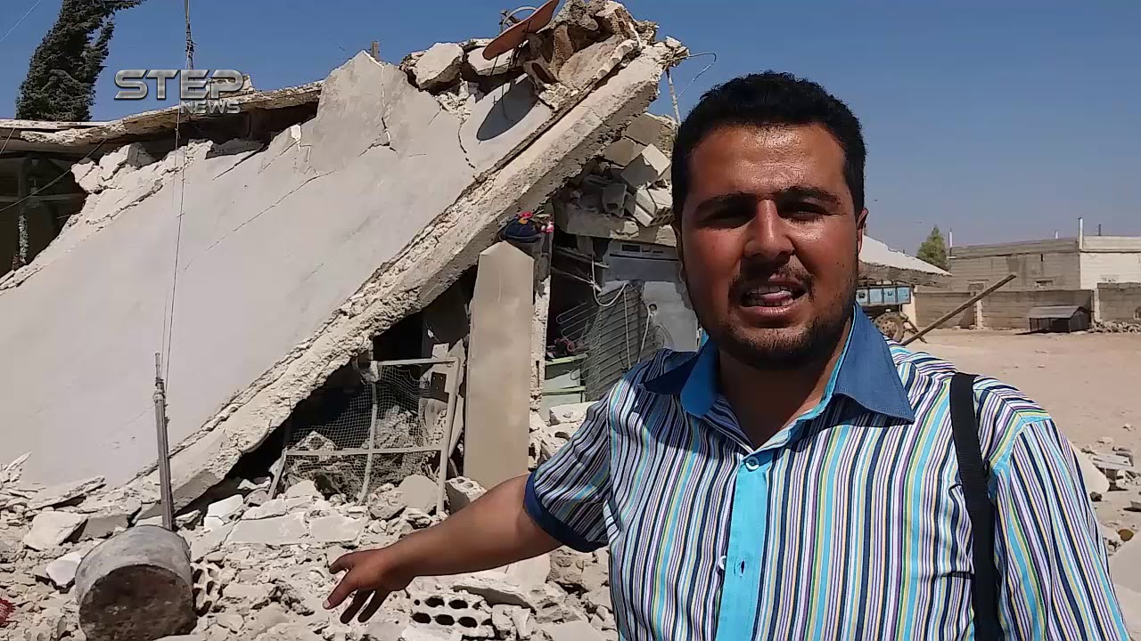 شاهد الدمار الذي خلفته الغارات الجوية على بلدة حوير العيس جنوب حلب