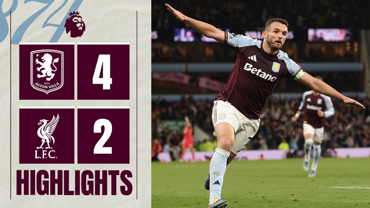 VILLA SECURE CHAMPIONS LEAGUE SPOT | Aston Villa 4-2 Liverpool | Premier League Highlights