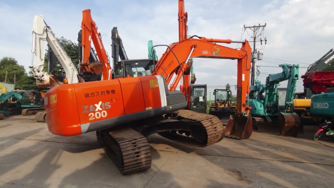 Подробный обзор экскаватора HITACHI Zaxis ZX200 для внутреннего японского рынка | My Mechanical