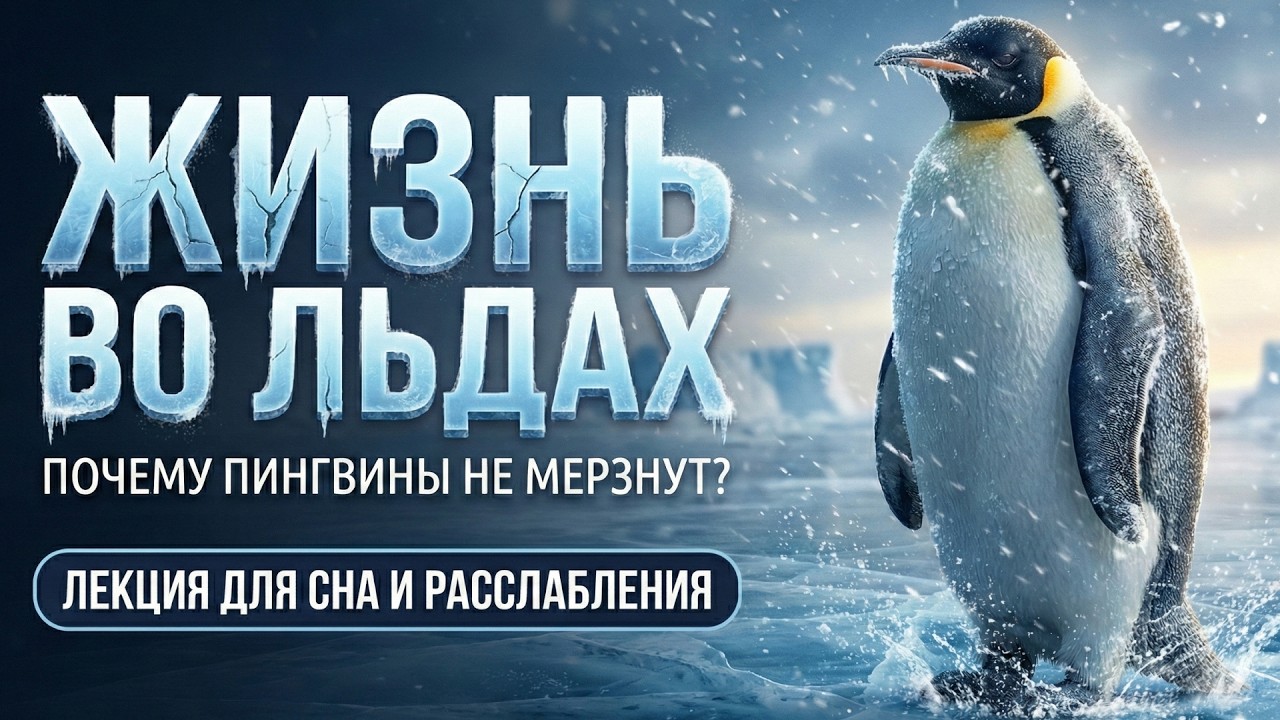 ПОЗНАВАТЕЛЬНАЯ ЛЕКЦИЯ ДЛЯ СНА | Пингвины Антарктиды: Адаптация к Холоду