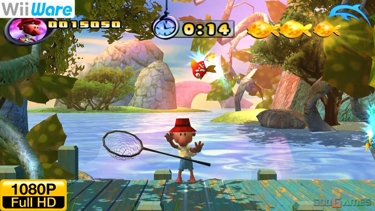 Fish'em All - WiiWare Wii Gameplay 1080p (Dolphin GC/Wii Emulator)