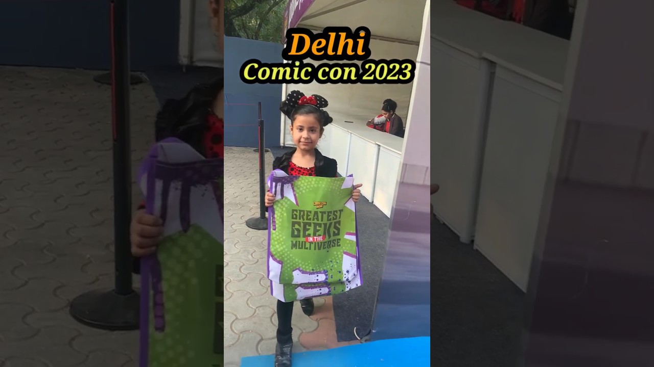 Unboxing of goodies bag with one day pass of comic con 2023 