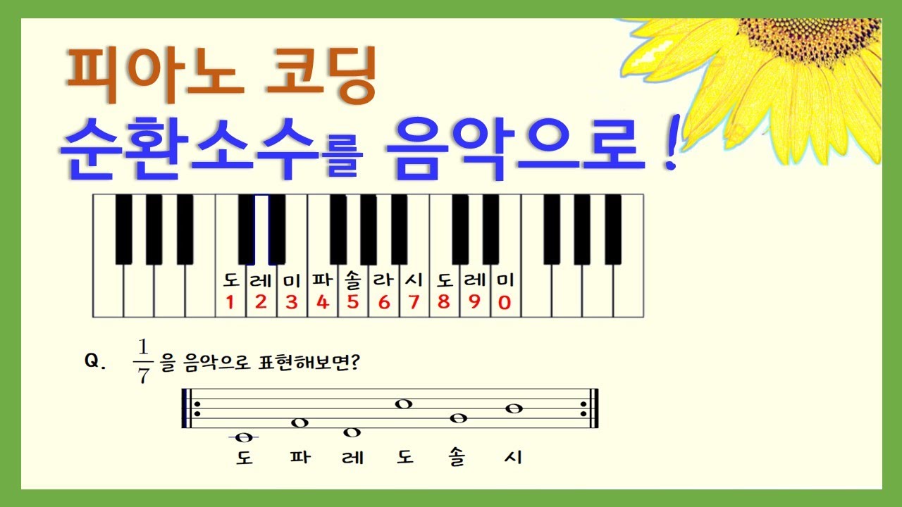 [중2수학] 순환소수를 음악으로 표현하기(엔트리 피아노 코딩) / 순환소수를 분수로 나타내기