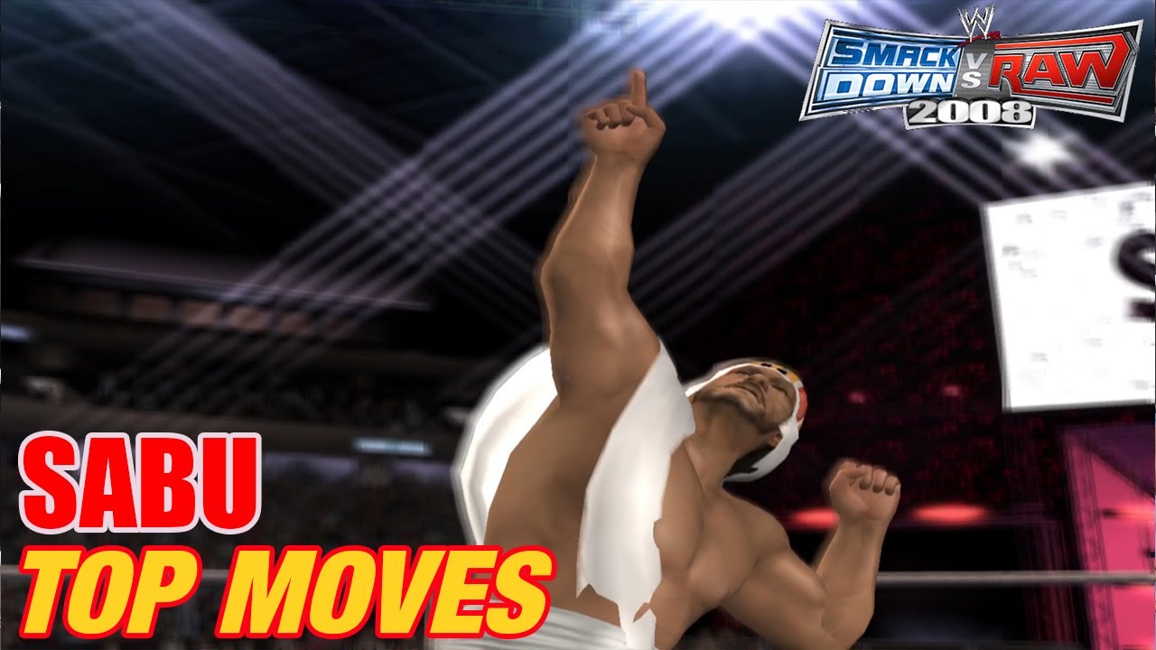 SABU’S MOST HARDCORE MOVES IN SMACKDOWN VS RAW 2008! | REST IN PEACE SABU