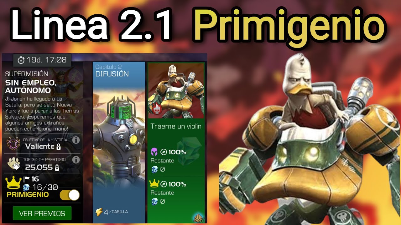Misión secundaria - Sin empleo, autónomo - dificultad primigenio - MCOC