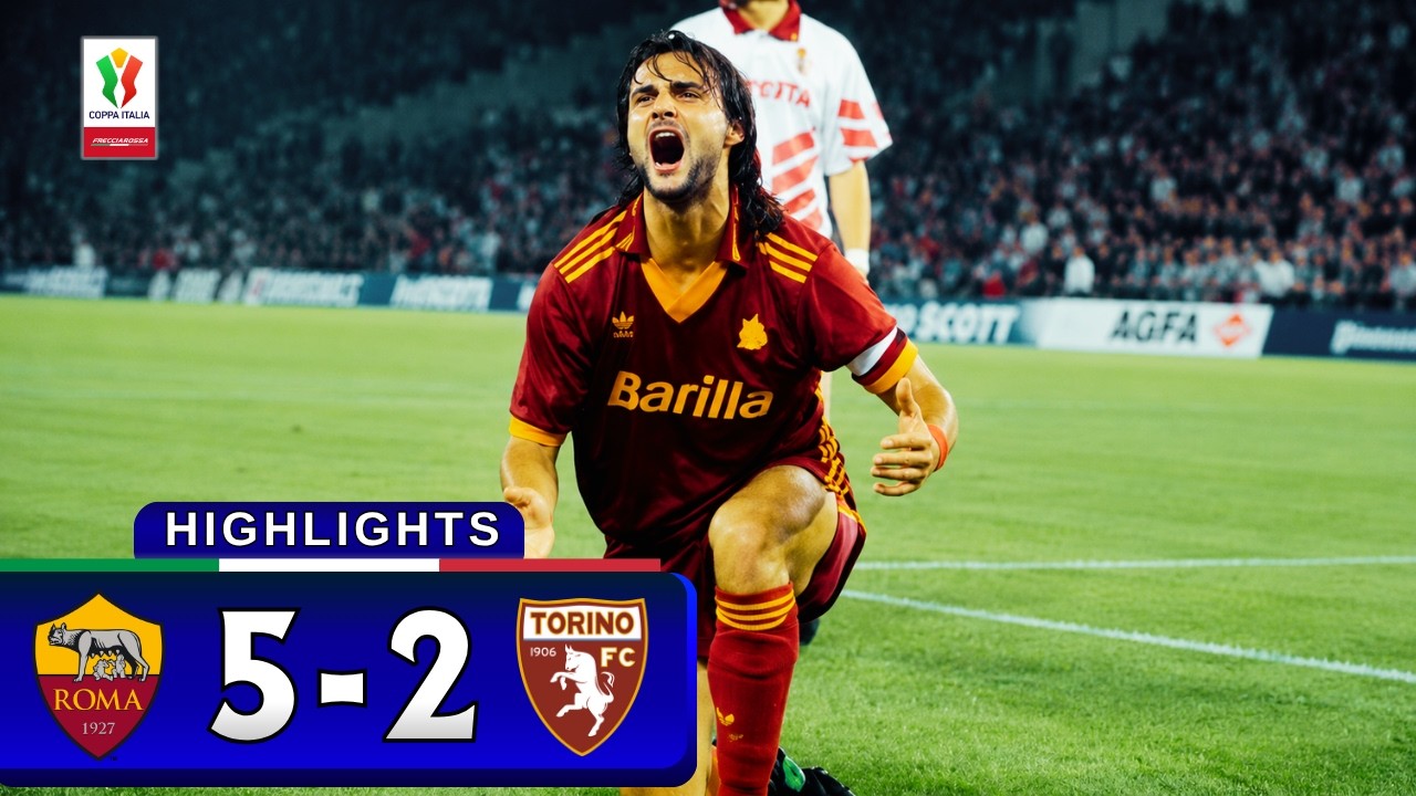 AS Roma 5-2 Torino | Finale di ritorno all’Olimpico | Coppa Italia 1992/93