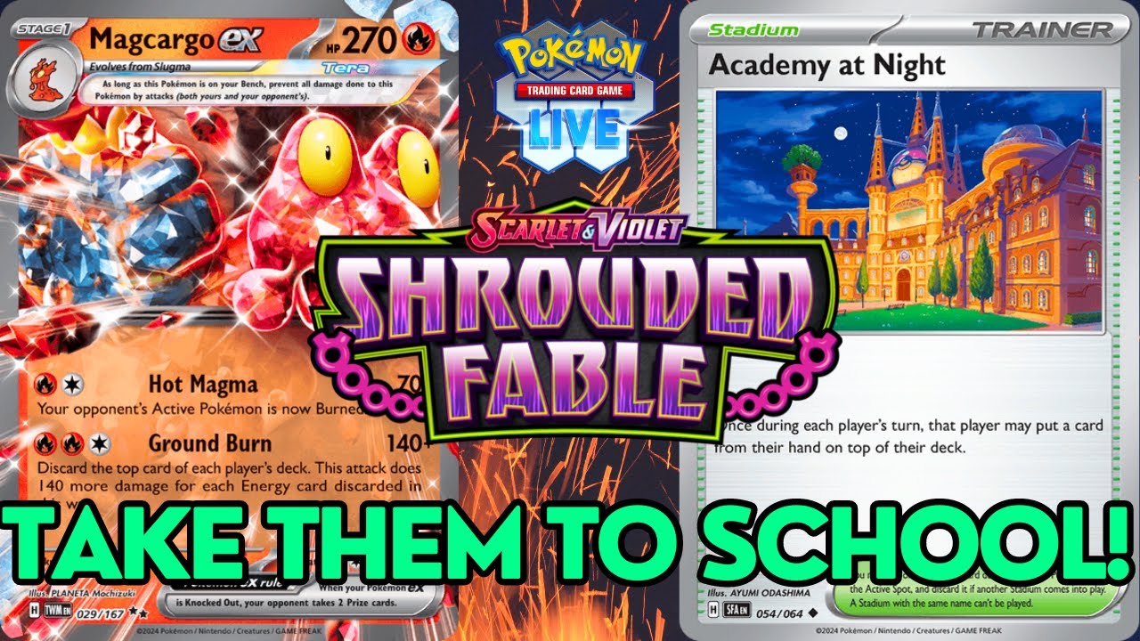 Don't sleep on my Magcargo ex deck with Academy at Night!