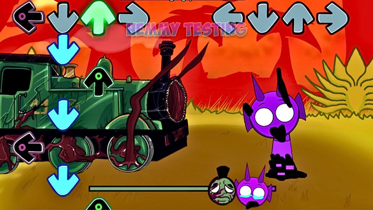 FNF Thomas and Friends ALL PHASES vs Sprunki All Phases 2 Sings Chasing | Incredibox Sprunki