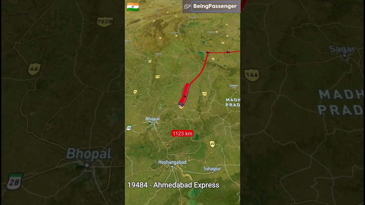 19484 - Ahmedabad Express From Barauni Junction to Ahmedabad Junction v #map #adventure #news