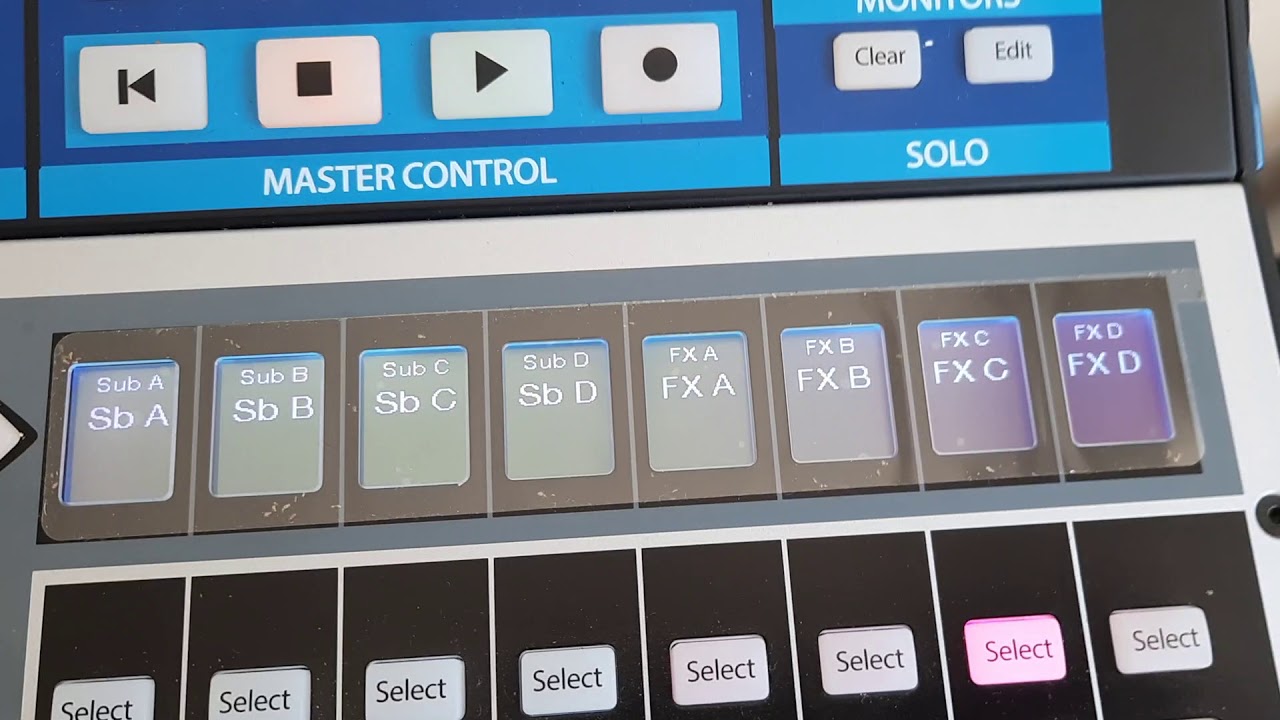 envio de efectos a monitores en presonus studiolive III