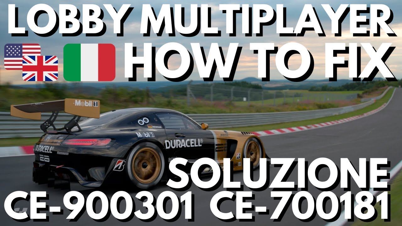 GT7 HOW TO FIX CE-900301 CE-700181 | TUTORIAL SOLUZIONE LOBBY MULTIPLAYER GRAN TURISMO 7 | PS5 PS4