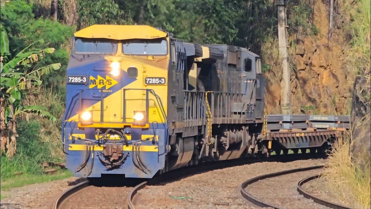 MRS - AC44i #7285-3 + C44EMi #3914-7 Carga Geral (KSV41) em Mário Belo - RJ.