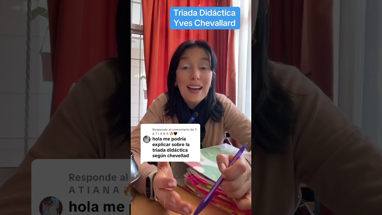 Triada Did&aacute;ctica de Yves Chevallard #aprendemosdetodo #clasesonline #planificaci&oacute;n #didactica